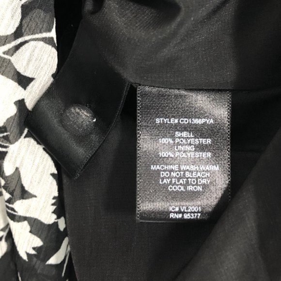 New Sanctuary Floral Short Sleeve Button Front Maxi Dress Black White Size 2 - Picture 16 of 16